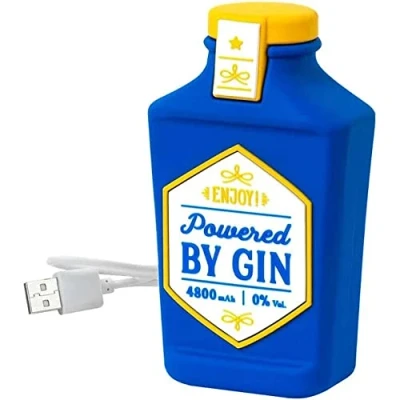 Immagine di Legami Caricabatteria Portatile, My Super Power, Batteria Ricaricabile, 8,8x10,6 cm, Tema Gin, Cavo di Ricarica USB/Micro USB per il Power Bank Incluso in 4h, Capacità 4800 mAh