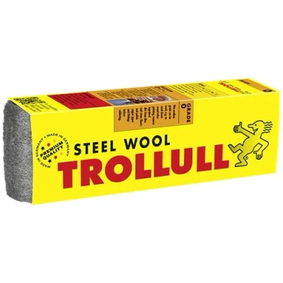 Immagine di Trollull lana d&#039;acciaio La di filo 200 g media 0 può essere utilizzata per levigare il legno, rimuovere lo sporco da piastrelle e pavimenti in pietra, lucidare tubi raccordi rame