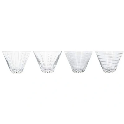 Immagine di Mikasa Bicchieri da brindisi Martini, 290 ml, 4 pezzi, Vetro cristallo, Argento, 400 Set of