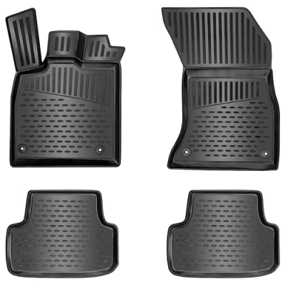 Immagine di ELMASLINE Set di tappetini in gomma 3D per Opel MERIVA B (2010 2017) bordo extra alto accessori