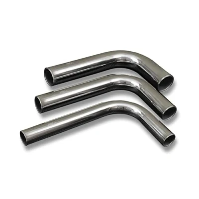 Immagine di Arco in alluminio a gomito tipo L 90, intercooler, tubo alluminio, tubo, lunghezza 60cm