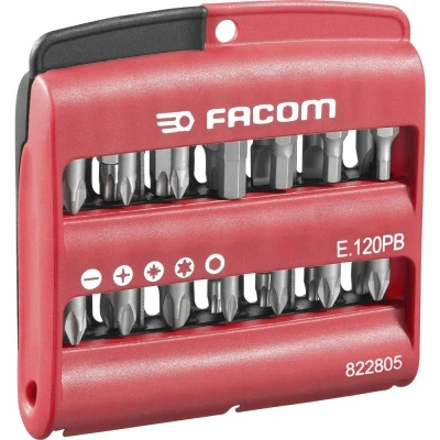 Immagine di Facom E.120PB Kit inserti 28 parti Croce Phillips, Pozidriv, Brugola interna, Esalobo Interno (TX)