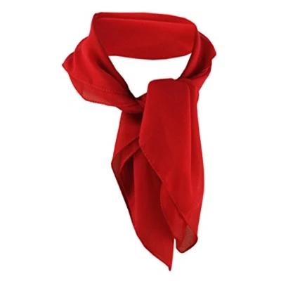 Immagine di TigerTie signore chiffon panno nicki rosso dimensione 50 cm x foulard sciarpa
