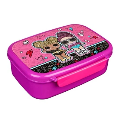 Immagine di Scooli Contenitore per il pranzo bambini con inserto rimovibile, LOL Surprise, l&#039;asilo, pranzo, la scuola, in plastica, senza BPA,