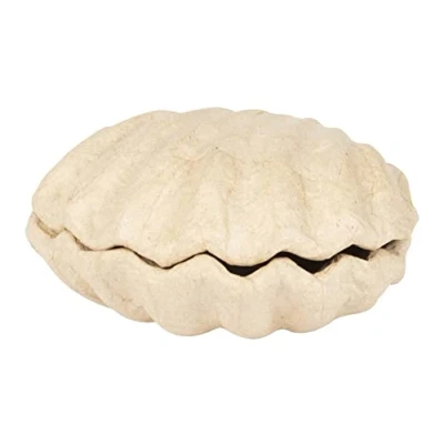 Immagine di Decopatch BT078C Scatola Cuori DA decorare in cartapesta Marrone piccola Contenitore FAI TE e Hobby Creativi 12x12x5,5 cm