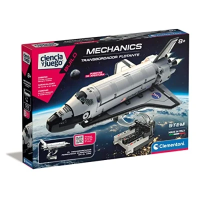 Immagine di Clementoni Mechanics Lab NASA Veicolo Galleggiante Scienza e Gioco Set di Costruzione Razzo, Multicolore (55466)
