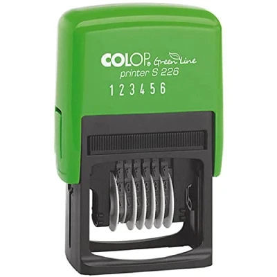 Immagine di Colop 105558 green line Timbro numerico S226 0 9 nero