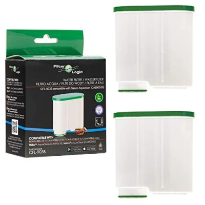 Immagine di FilterLogic CFL 903B Pacco da 2 Filtro acqua e anticalcare compatibile con Philips Saeco AquaClean CA6903/10 CA6903/22 CA6903 Cartuccia filtrante Aqua Clean per macchina caffè espresso