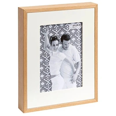 Immagine di walther design cornice ritratto in legno bianco 15 x 20 cm con passe partout legno, doppia YP520W