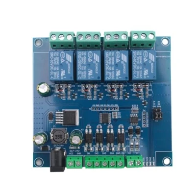 Immagine di casstaly Modulo relè Modbus Rtu 4 Ch Ingresso 485 TTL Uart Comunicazione Channel Input 7 24V