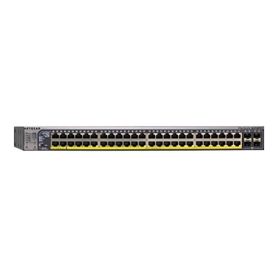 Immagine di Netgear GS752TP 100EUS Switch Ethernet Gigabit 48 Porte PoE+ e 4 slot per moduli Gigabit, SFP, Smart Pro, Versione Rack in metallo
