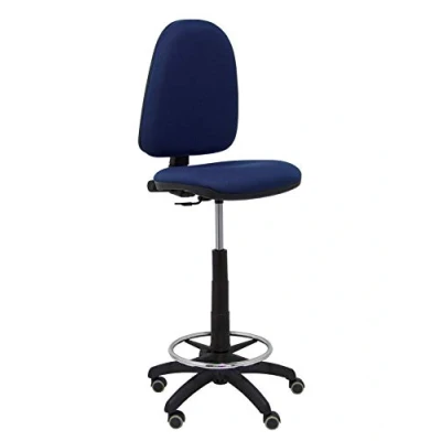 Immagine di Piqueras y Crespo T04CP Sgabello ergonomico, altezza regolabile e anello poggiapiedi Blu navy