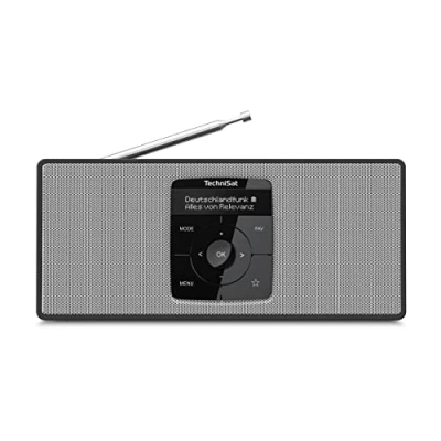Immagine di TechniSat DIGITRADIO 2 S Radio tascabile DAB+, FM Bluetooth Funzione allarme, ricaricabile Nero, Bianco