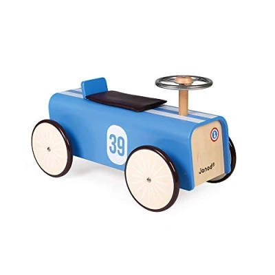 Immagine di Janod Cavalcabile per Bambini Auto in Legno Stile Vintage A Partire dai 2 Anni Su, J08051