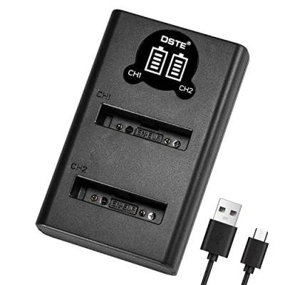 Immagine di DSTE EN EL5 Caricatore rapido USB con display LCD, compatibile Nikon Coolpix P530, P520, P510, P100, P500, P5100, P5000, P6000, P90, P80