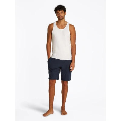 Immagine di Tommy Hilfiger Uomo Set Pigiama Jersey Corto, Multicolore (White / Desert Sky), S M