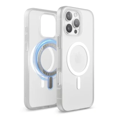 Immagine di elago Cover Magnetica Trasparente Ibrida Custodia Compatibile con iPhone 16 Pro Max 6.9 MagSafe, Tecnologia PC + TPU, Paraurti Antiurto (Matt Clear)​