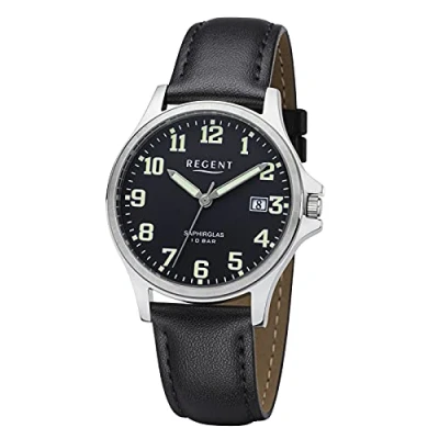 Immagine di REGENT Orologio Analogico al Quarzo Uomo con Cinturino in Pelle F 1259