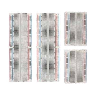 Immagine di MMOBIEL 4pcs PCB Breadboard Prototipo Senza Saldature Kit di Circuito 2x830 Punti &amp; 2x400 Compatibili con DIY Arduino, Raspberry Pi 2/3 / 4/5 Projekte Proto Shield Distribution