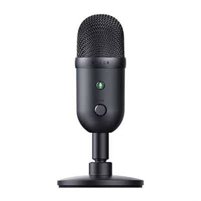 Immagine di Razer Seiren V2 X Microfono USB per Streamer a Condensatore da 25mm (Modello Polare Supercardioide, Limitatore di Guadagno Analogico, Monitoraggio Microfono) Nero