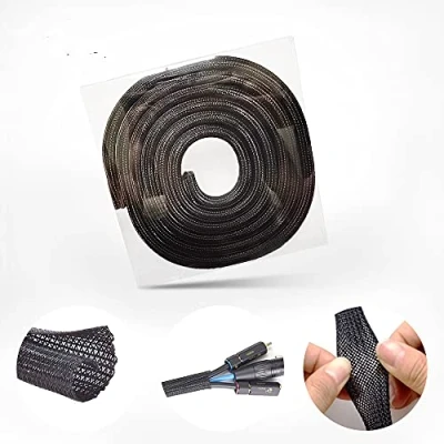 Immagine di YIXISI Lungo 2m Diametro 16mm Guaina Cavi, per Cavi in Ignifugo, Raccogli Flessibile, Gestione del Cavo, TV/Computer/Audio Manicotti Protezione
