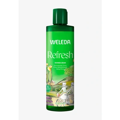 Immagine di Weleda Doccia Cremosa Refresh Limone, Deterge e rinfresca delicatamente il corpo la mente, formula 100% di origine naturale (1x400ml)