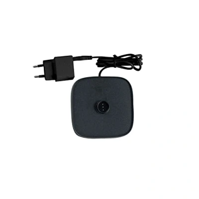 Immagine di Zafferano base di ricarica a contatto magnetica wireless per lampada portatile dimmerabile led Ofelia Pro caricatore colore nero