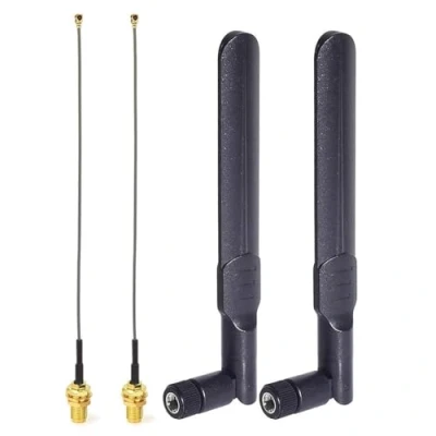 Immagine di Bingfu Antenna WiFi Bibanda 2,4 GHz 5,8 8dBi Maschio RP SMA, Cavo Prolunga U.FL IPX a SMA Femmina 15cm per ESP32 Intel Scheda di Rete Wireless Mini PCI Express PCIE Router Laptop PC