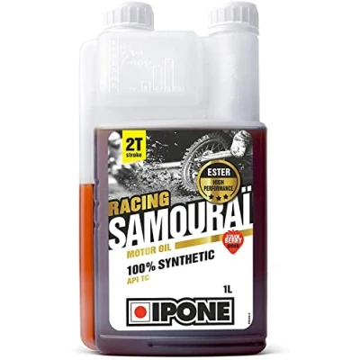 Immagine di Ipone Olio motore 2 tempi Samourai Racing FRAGOLA 1 litro