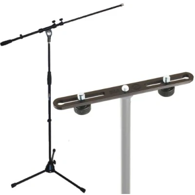 Immagine di K&amp;M 23550 Stereo Bar e keep per microfono MS107B