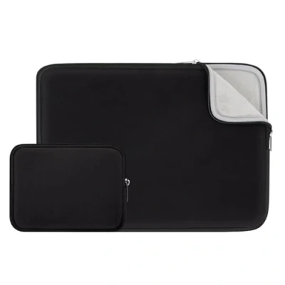 Immagine di RAINYEAR 14 Pollici Custodia Protettiva per Laptop PC Computer Portatili Sleeve Caso Morbide con Piccola Borsa Aggiuntiva,Compatibile 14&quot; Chromebook Ultrabook Notebook(Nero,Versione Aggiornata)