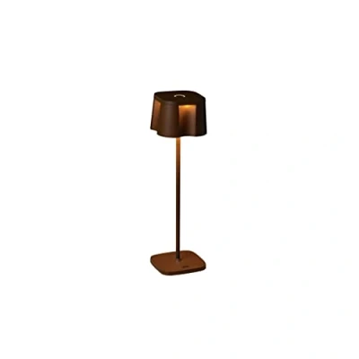 Immagine di Konstsmide 7818 970 Nice Rost Lampada LED da tavolo per esterni 2.5 W Bianco caldo Marrone ruggine