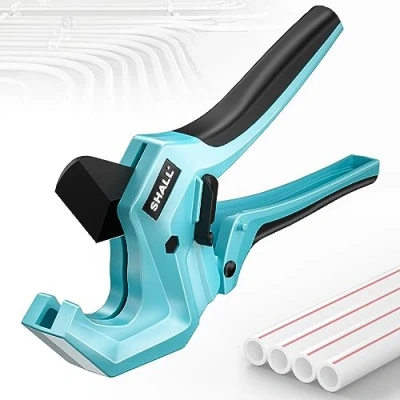 Immagine di SHALL Tagliatubi in plastica da 1 5/8 (44 mm), PVC, a cricchetto per tagliare Tubi PEX, PVC e PPR con diametro esterno di 44mm alta qualità