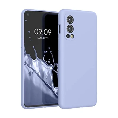 Immagine di kwmobile Cover per OnePlus Nord 2 5G Custodia Back Case Smartphone in Silicone TPU Protezione Gommata blu chiaro matt