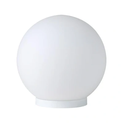 Immagine di EGLO Rondo lampada da tavolo a 1 luce, comodino in vetro, colore: bianco, vetro: bianco opalescente opaco, attacco: E27, interruttore incluso