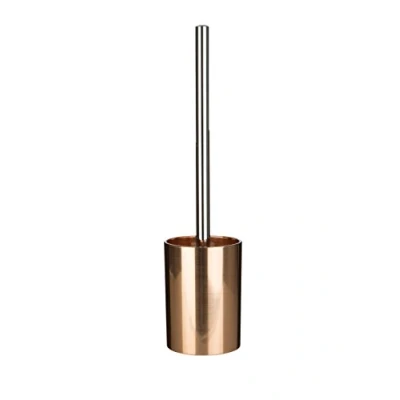 Immagine di Premier Shine Scopino per WC con Supporto, Colore: Oro, As Plastic/Acrilonitrile Stirene, 9.5 x 36 cm