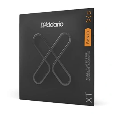 Immagine di D&#039;Addario XTJ1023, XT Corde in Acciaio Placcate al Nickel per Banjo, Scalatura Media, 10 23