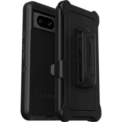Immagine di OtterBox cover per Google Pixel 8 Defender, resistente a shock e cadute, ultra robusta, testata 5x vs norme MIL STD 810G, Nero, Senza Retail Package