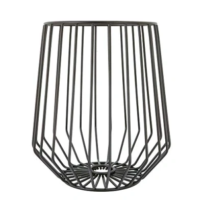 Immagine di A&#039;Domo PV CHR 3052 Point Virgule Wire Cesto per Frutta Alto, 23,4 x 25,4 cm, Colore: Nero, Acciaio