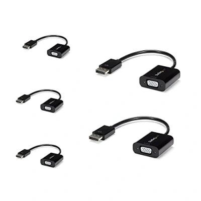 Immagine di StarTech.com Adattatore DisplayPort a VGA 1920x1200 Convertitore video attivo da DP Confezione 5 unità (DP2VGA3X5)