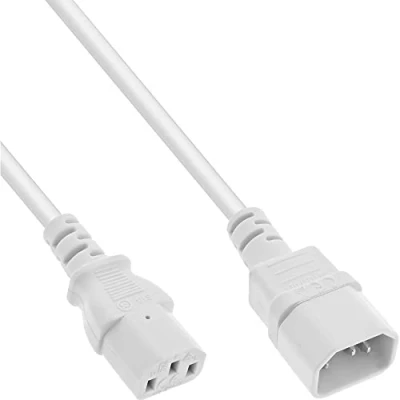 Immagine di InLine® Prolunga per apparecchi a freddo, C13 C14, bianco, 1,5 m