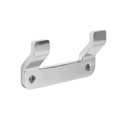 Immagine di TATAY Appendino doppio della collezione Flat, in alluminio, colore argento, misure 10x2,2x5,3 cm