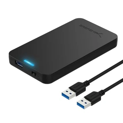 Immagine di SABRENT Case SSD/HDD Hard Disk Esterno da SATA 2.5&#039;&#039; a USB 3.2 Gen 1, [Supporto UASP III] Nero (EC UASP)