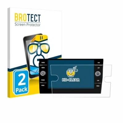 Immagine di brotect Pellicola Protettiva per Volkswagen Taigo Discover Media 8 2023 Protezione Schermo (2 Pezzi) [Trasparente, Anti Impronte]
