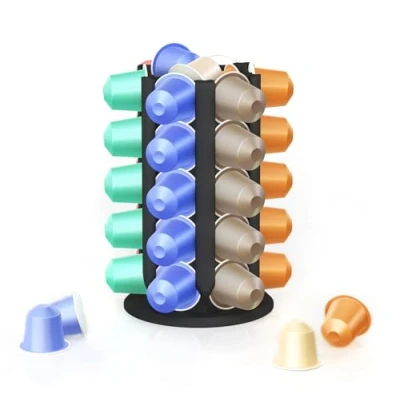 Immagine di NewGround Designs Portacapsule per Nespresso (30+ capsule) Dispenser di capsule, supporto torre
