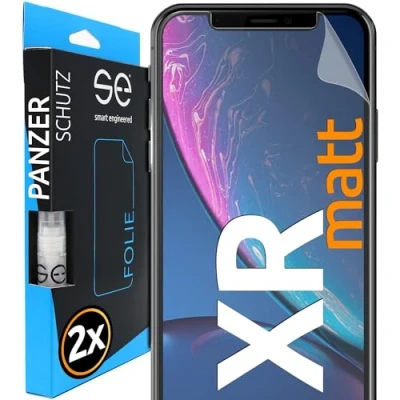 Immagine di smart engineered 3D Pellicola opaca di protezione dello schermo per Apple iPhone XR antiriflesso [2 pezzi Opaco, Case friendly, Protettiva TPU