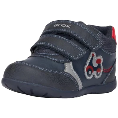 Immagine di Geox B Elthan Boy A, Scarpe da Ginnastica Bimbo 0 24, Multicolore (Navy Red), 19 EU