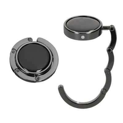 Immagine di kwmobile Set 2x Gancio Borsa da Tavolo Appendi in Alluminio Pieghevole Antiscivolo Antigraffio Appendiborsa Scrivania Max 3 kg