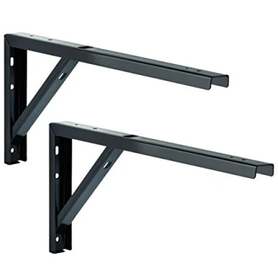Immagine di Gedotec Console per scaffali, in metallo, montaggio a parete e tavolo, 300 x 30 180 mm, 2 pezzi