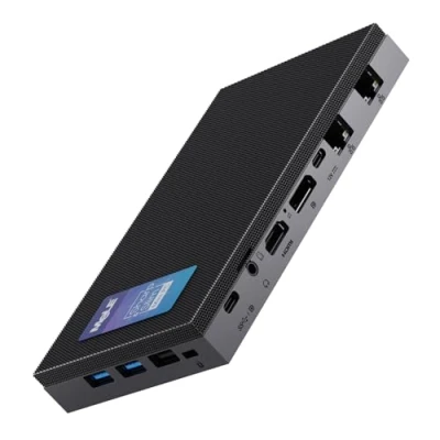 Immagine di Mele QuieterDL Mini PC senza ventola 2,5Gb Dual LAN Alder Lake N100 (fino a 3,4GHz) 16GB DDR4 512GB ROM Micro da ufficio USB C HDMI2.0+DP1.4 Triplo display Computer desktop